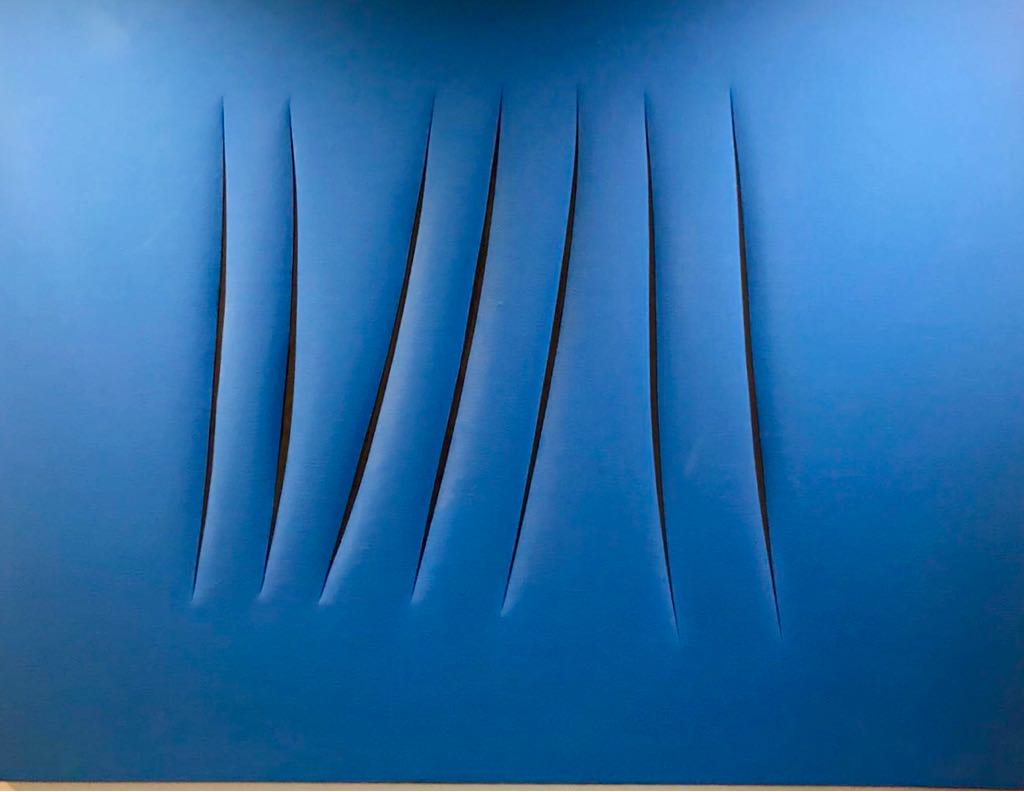 …revering Lucio Fontana